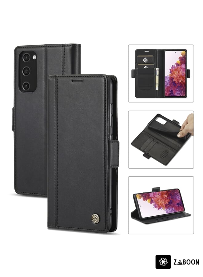 Zaboon Protective Case For Samsung Galaxy S20 LC.IMEEKE Magnetic Buckle PU + TPU Horizontal Flip Leather Case with Holder & Card Slots & Wallet - Image 1