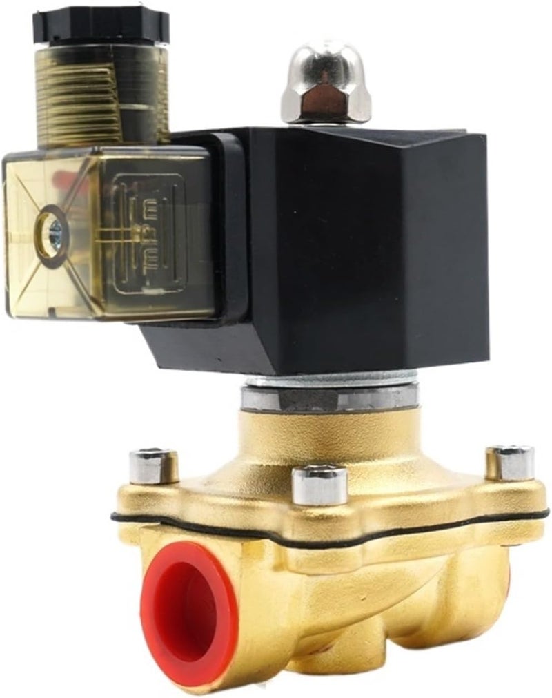 AC110V 220V 380V DC12V 24V,G1/2" to G2, Solenoid Valve, Water Valve, Normally Closed(1-1/4",AC220V_VITON 120 Celsius) - Image 2