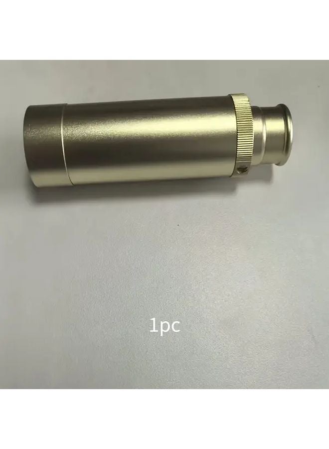 Golden Monocular Telescope Adjustable Focus Portable for Bird Watching Hiking - Image 1