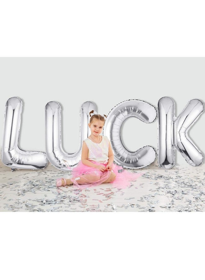 FFNIU Letter Balloons 40 Inch Single Silver Letter A Balloons Aluminum Hanging Foil Film Balloon For Baby Shower Wedding Anniversary Graduation Birthday Party Decoration - Image 3