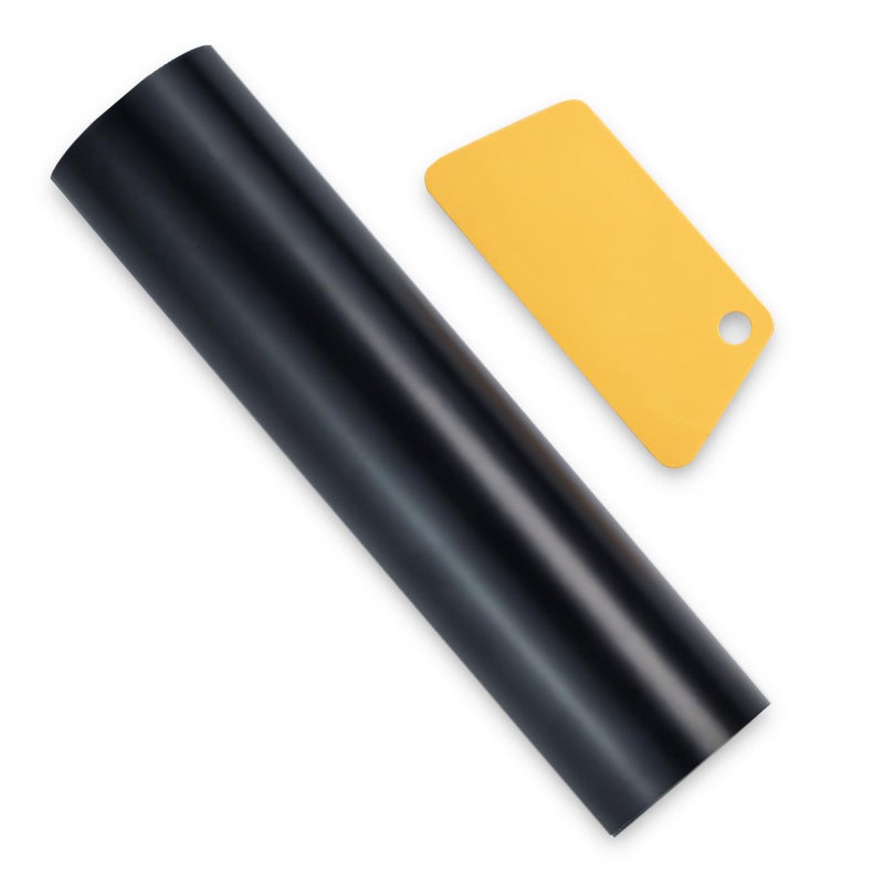 Flylin Car Windscreen Sunstrip 135 x 20cm Block Windshield Sun Visor Strip with Scraper Universal Windscreen Tint Film Black Windshield Solar Protection Film for Automobiles Shading