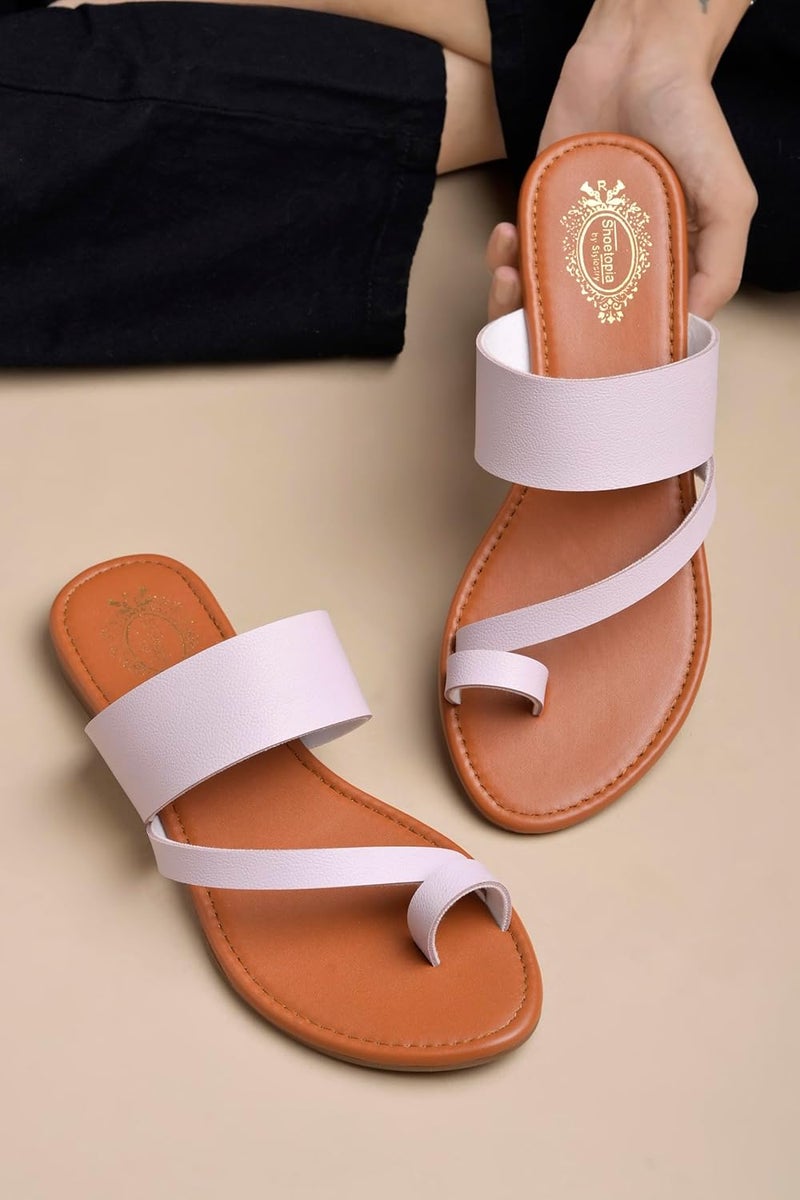 Shoetopia صندل مسطح نسائي من شوتوبيا - Image 1