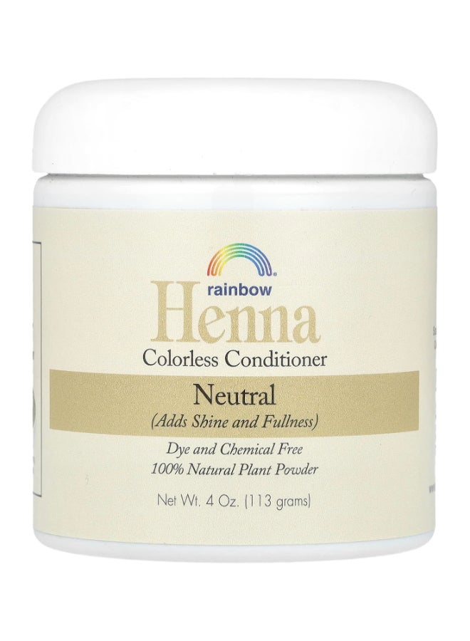 Henna, Colorless Conditioner, Neutral, 4 Oz Light Brown 113grams - Image 1