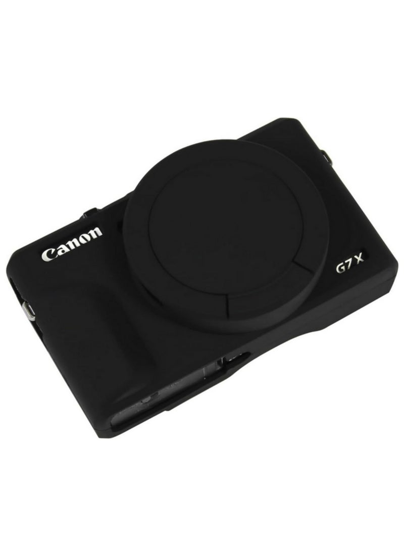 1PCS Soft Silicone Protector Skin Case for Canon G7X III G7X Mark III with Removable Lens Cover Camera Bag Skin for Canon PowerShot G7X III  - Image 1