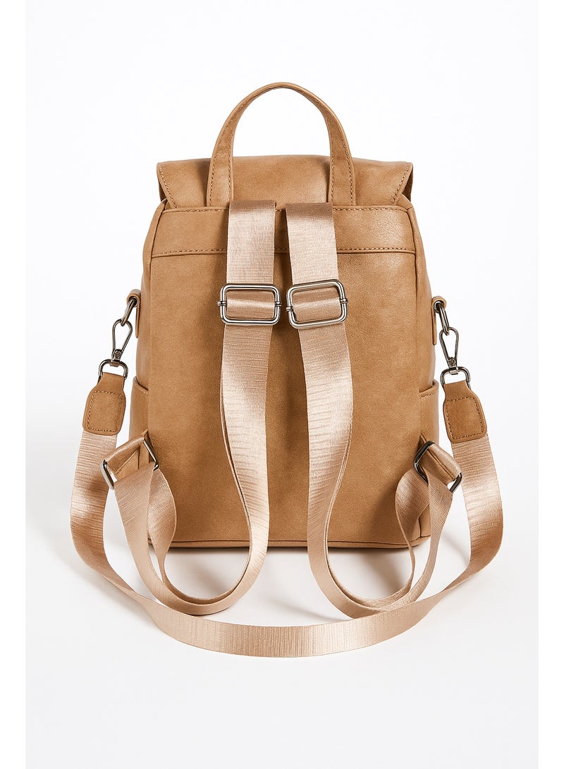 Women’s Leather Backpack for Daily Use – Multi-Pocket Design - Image 2