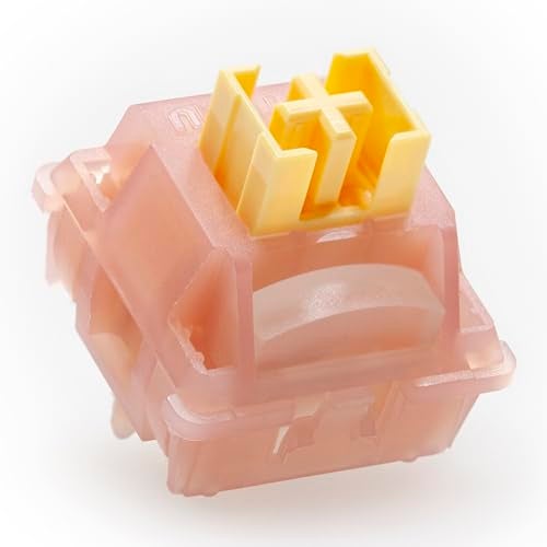 KPREPUBLIC Outemu Silent Peach V3 Switch Lemon Linear Tactile Lime for Mechanical Keyboard POM PA66 Factory Lubed (OTM V3 Silent Peach LightGuide Switch x110) - Image 1