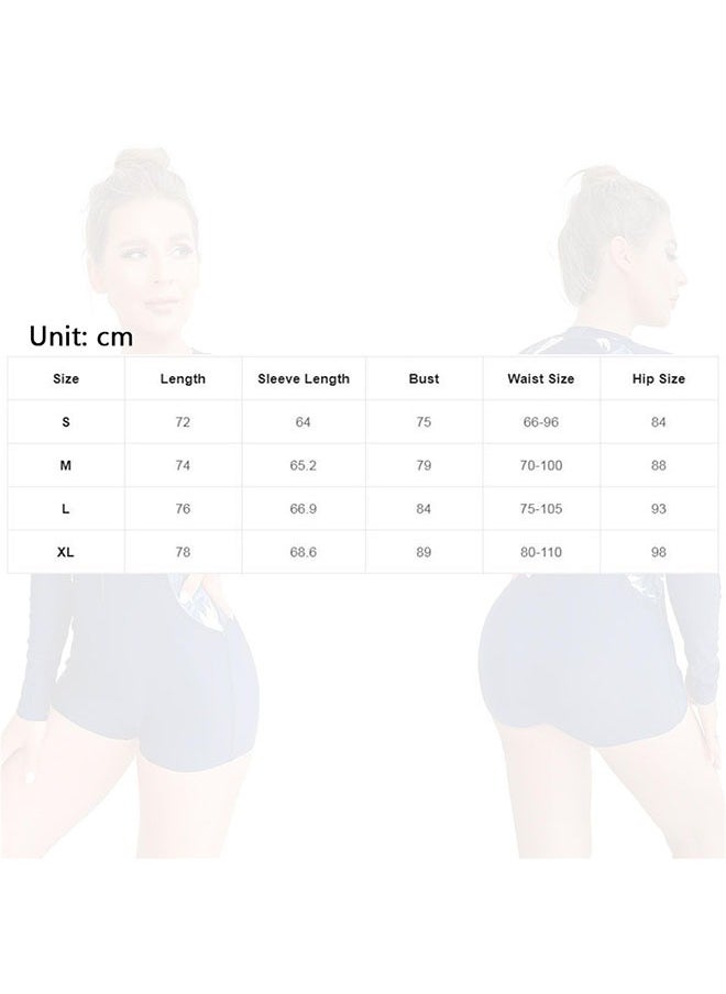 Women's Printed One Piece Swimsuit Zip Closure for Easy on and off Stretch Slim Long Sleeved Shorts - pzsku/Z4B21BA0F9A07A121369AZ/45/_/1715308481/e82797c8-359b-40df-bd83-d25c2e9b76f8