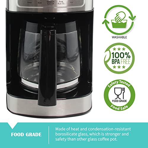 Sendextra 12-Cup Replacement Glass Coffee Carafe for Cuisinart Coffee Maker Models DCC-1200, DCC-1100BK, DCC-2650, CHW-12, CHW-12P1, DGB-550BK, DGB-550BK1, DGB-625BC, DGB-700BC, and SS-12 | Part# DCC-1200PRC - Image 5