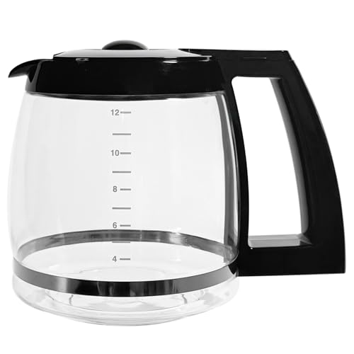 Sendextra 12-Cup Replacement Glass Coffee Carafe for Cuisinart Coffee Maker Models DCC-1200, DCC-1100BK, DCC-2650, CHW-12, CHW-12P1, DGB-550BK, DGB-550BK1, DGB-625BC, DGB-700BC, and SS-12 | Part# DCC-1200PRC - Image 1