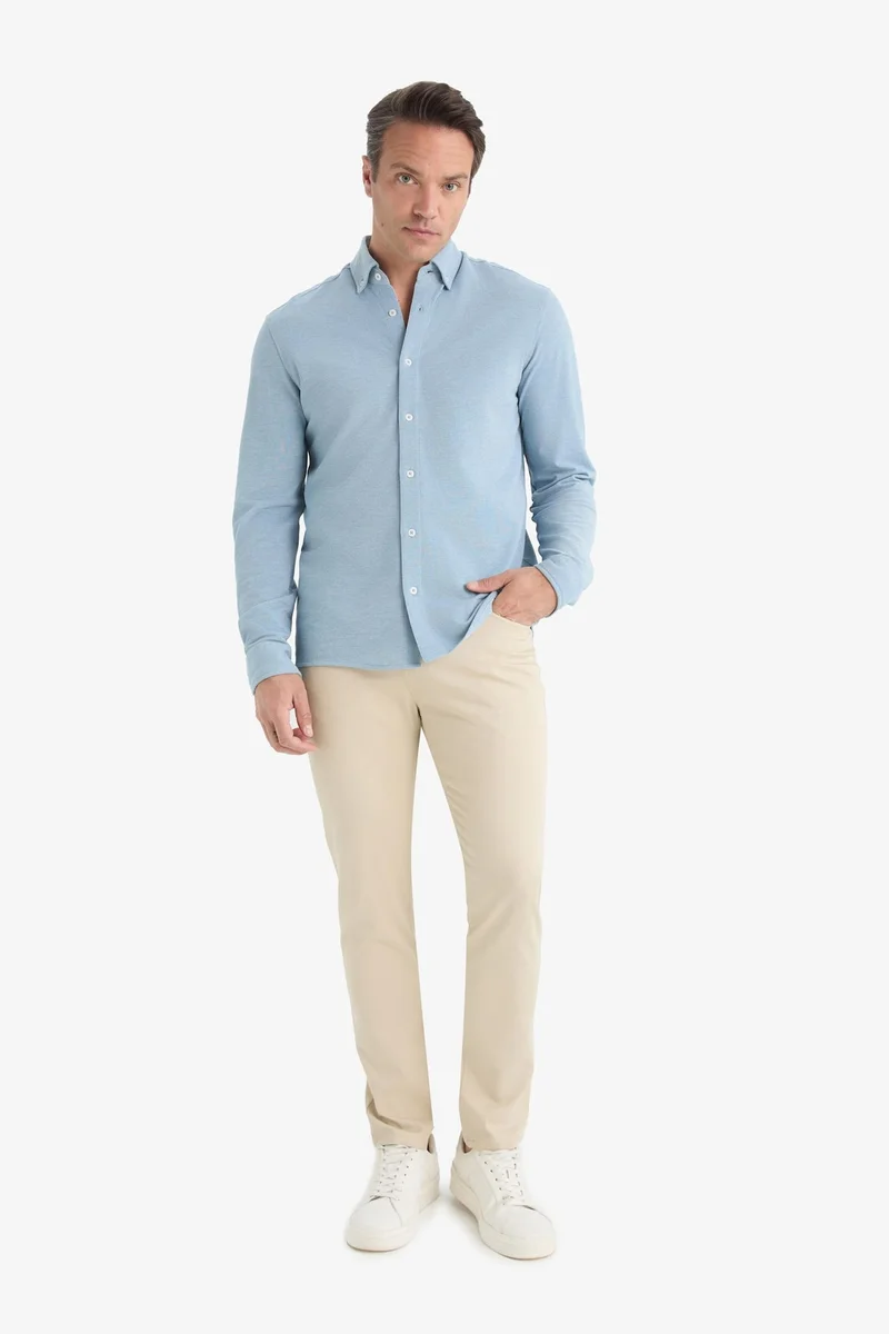 Slim Fit Super Skinny Hem Trousers