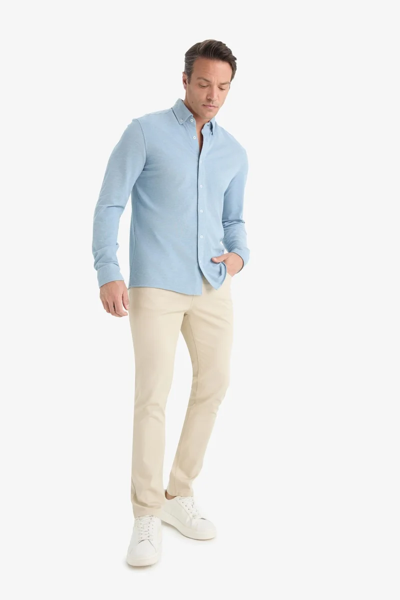 Defacto  Slim Fit Super Skinny Hem Trousers for Men | Best Price UAE