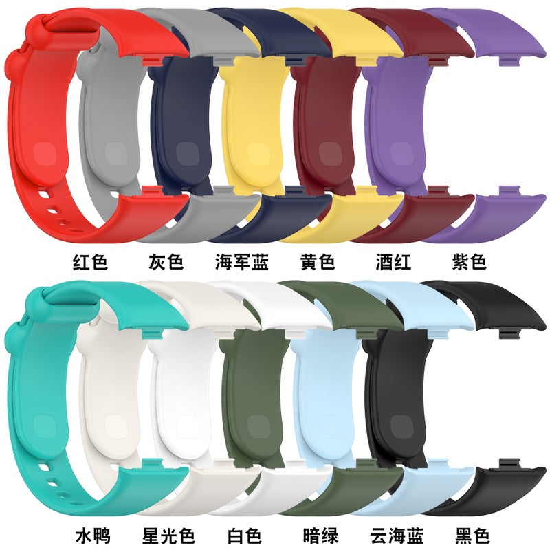 Suitable For Xiaomi Mi Band 8Pro Wristband Single Color Redmi Watch 4 Official Same Silicone Bracelet Replacement Strap - Image 4