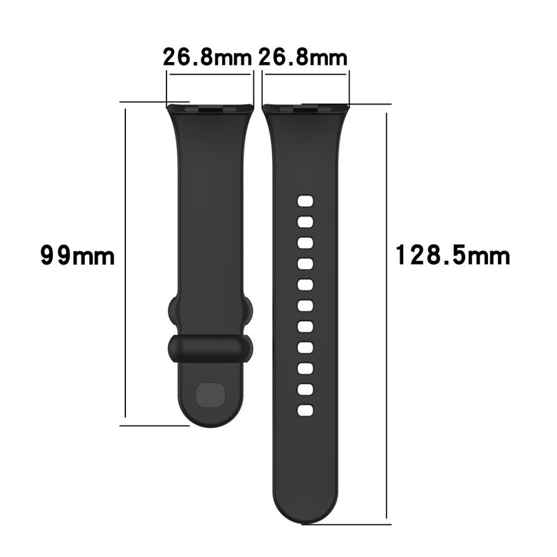 Suitable For Xiaomi Mi Band 8Pro Wristband Single Color Redmi Watch 4 Official Same Silicone Bracelet Replacement Strap - Image 5