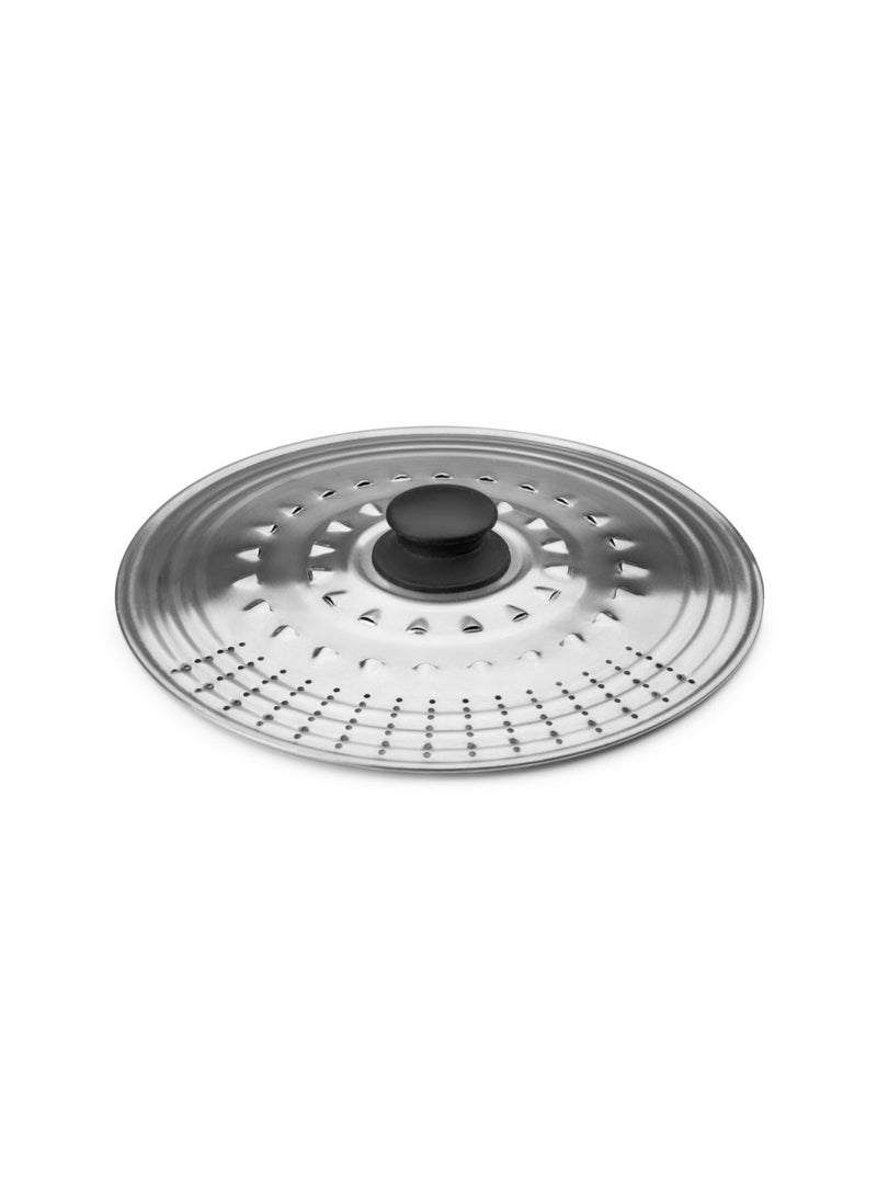 ibili Multipurpose Lid with Holes, Stainless Steel Strainer Cover for Pots and Pans, Steam and Drain Lid for Pasta Vegetables Sauces Soups and Cooking, Durable Kitchen Tool for Home Use - Image 1