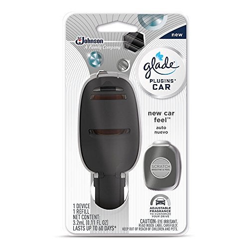 SC Johnson Glade PlugIns Car Air Freshener Starter Kit, New Car Feel, 0.11 Fl Oz - Image 1