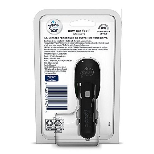 SC Johnson Glade PlugIns Car Air Freshener Starter Kit, New Car Feel, 0.11 Fl Oz - Image 2
