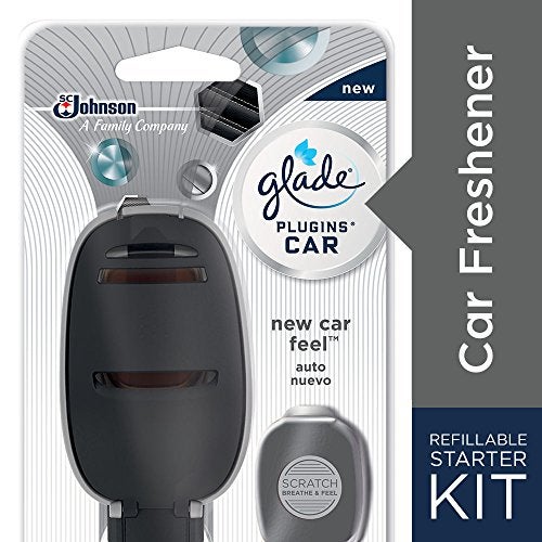 SC Johnson Glade PlugIns Car Air Freshener Starter Kit, New Car Feel, 0.11 Fl Oz - Image 5