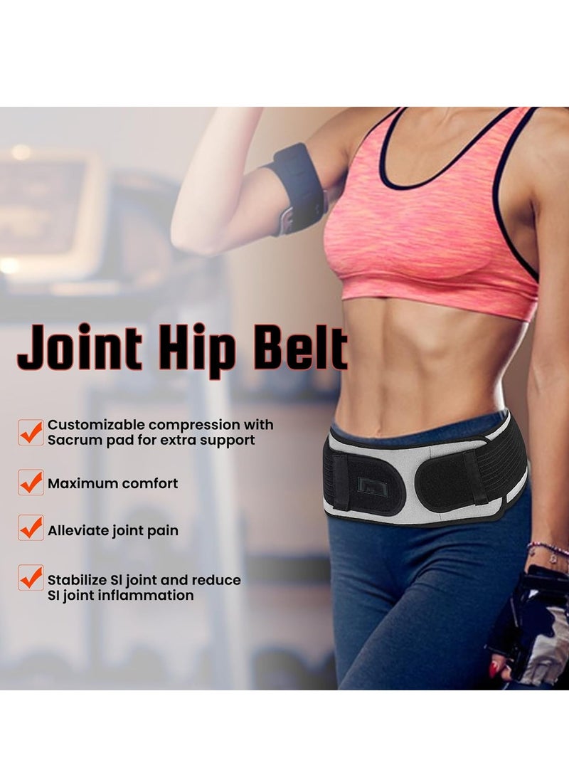 GUDOO Joint Hip Belt Sacroiliac Hip Belt for Women and Men That Alleviate Sciatica Lower Back Lumbar Pain Relief Anti-Slip Hip Braces Pelvic Support Belt for Hip Pain  - Image 2