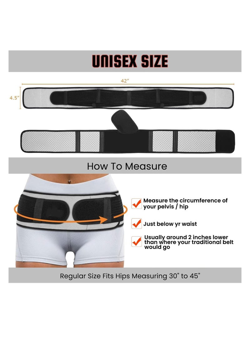 GUDOO Joint Hip Belt Sacroiliac Hip Belt for Women and Men That Alleviate Sciatica Lower Back Lumbar Pain Relief Anti-Slip Hip Braces Pelvic Support Belt for Hip Pain  - Image 4