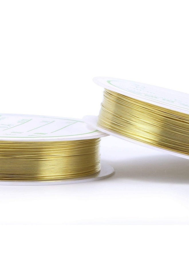 deziine DEZIINE�3Pcs Crafts 0.4MM Silver,Copper and Gold Wire Craft Beads Rope Beading Wire for Bracelet Necklace Jewelry DIY Accessories(9M)(Each 1PCS) (MULTI)  - Image 3