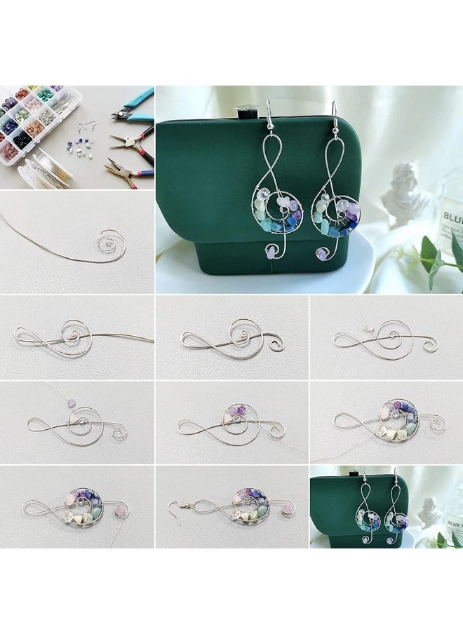 deziine DEZIINE�3Pcs Crafts 0.4MM Silver,Copper and Gold Wire Craft Beads Rope Beading Wire for Bracelet Necklace Jewelry DIY Accessories(9M)(Each 1PCS) (MULTI)  - Image 5