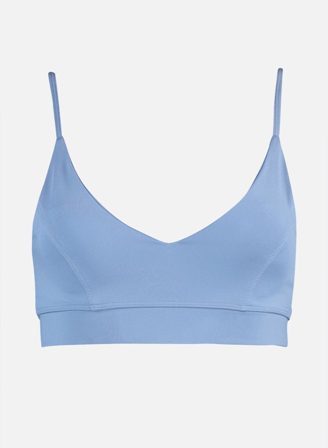 trendyol Light Blue Supported/Styling String Strap Knitted Sports Bra - Image 5