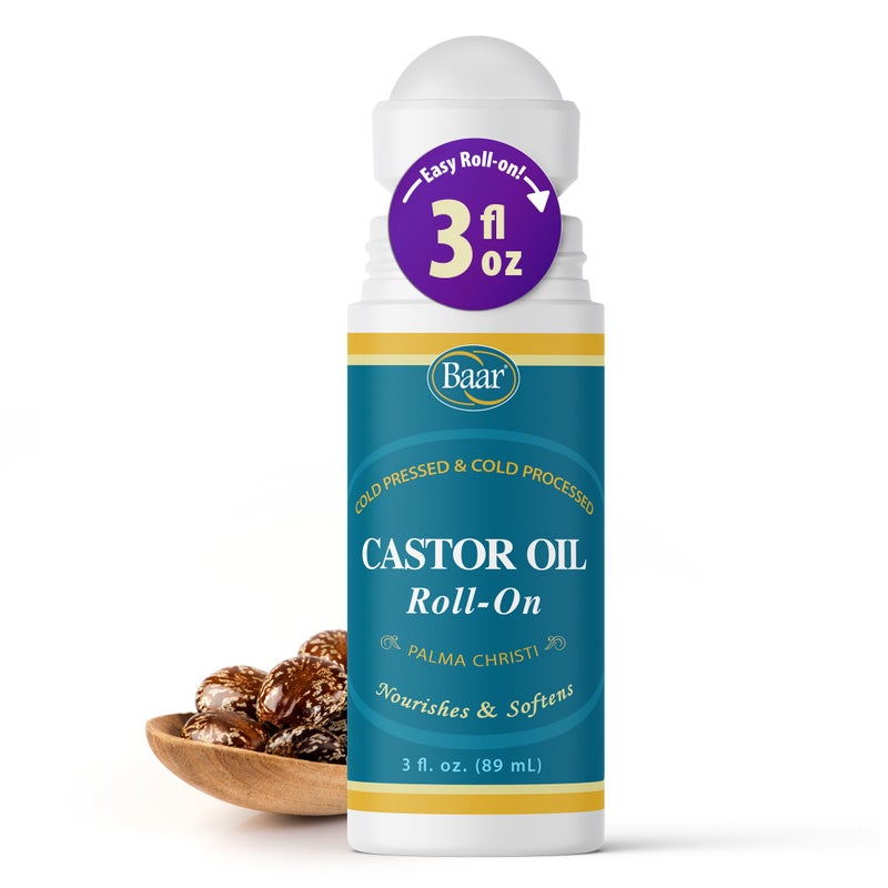 Baar Products Castor Oil RollOn 3 oz Health and Beauty - Image 1