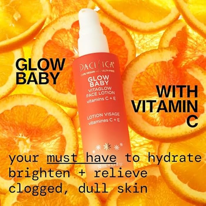 Pacifica Vitamin C Face Lotion Glow Baby VitaGlow Face Moisturizer Glow Recipe, Vitamin E, Antioxidants, Dermatologist Tested 1.7 oz - Image 3