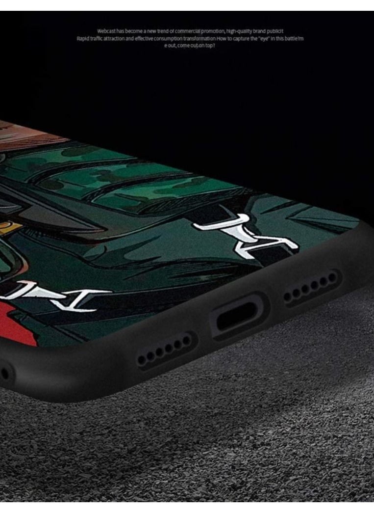 Generic - Iphone 11 Pro Max Case Movie Commando Arnold Schwarzenegger Glossy Tempered Glass TPU Soft Frame Cover Case - Image 1