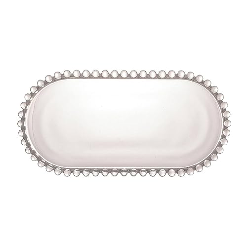 VISMII Crystal Clear Glass Serving Square Shape Dinner Tray Serve Ware for Fruit, Dry Fruits (Pack of 1) - Image 4