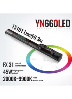 YONGNUO YN660LED LED Video Light, 45W Handheld Wand Light, RGB Full Color LED Tube Light, CRI96 2000K-9900K Adjustable, 31 Lighting Effect, for Photo YouTube Video Photography  - Image 3
