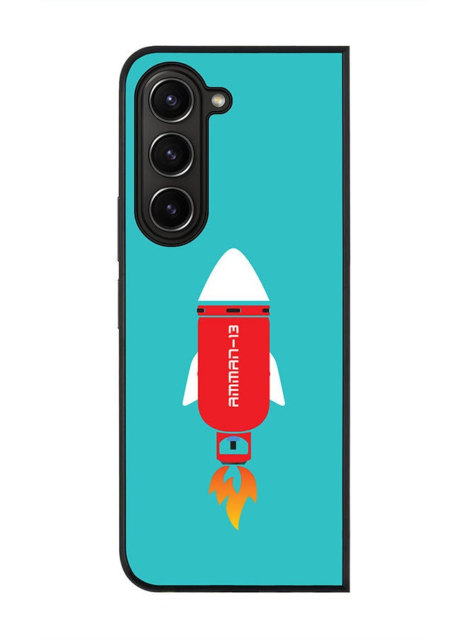 Stylizedd Rugged Black edge case for Samsung Galaxy Z Fold5, Slim fit Soft Case Flexible Rubber Edges Anti Drop TPU Gel Thin Cover -  Amman-13 - Image 1