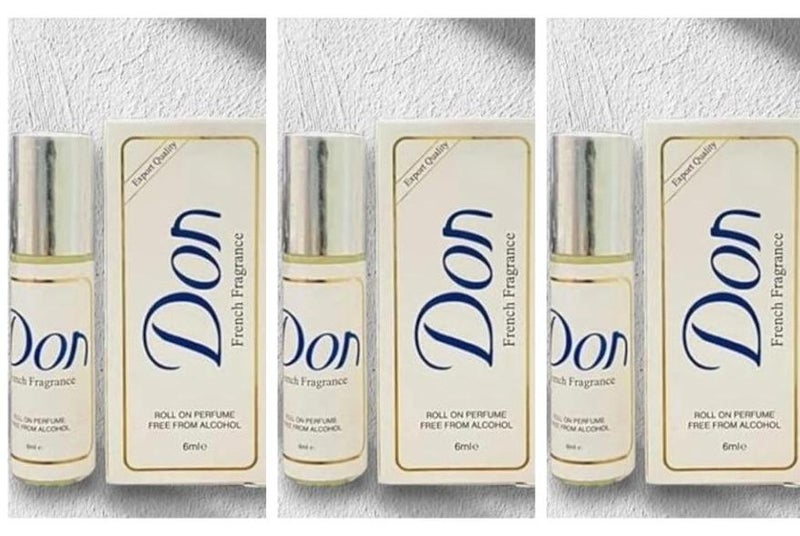 عطر رول أون برائحة فرنسية 6 مل 3 قطع