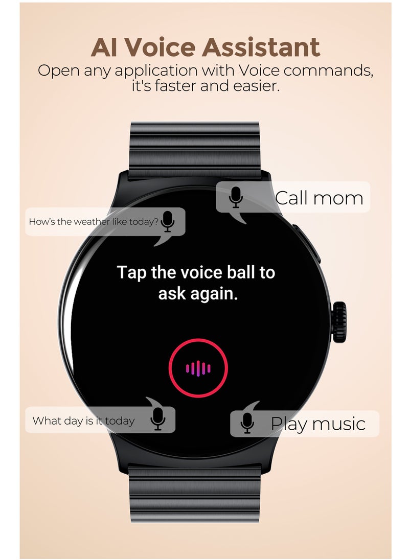 Faster Smart Watch 4 Pro Amoled 1.43" Always On Display Grey  - Image 5