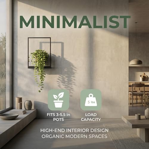 NUZZERO 2 Pack Plant Stand Indoor Outdoor Hanging Planters for Indoor Plants Wall Plant Holder for Indoor Plants Plant Frames Wall Decor for Livingroom Bedroom Balcony Patio - Image 2