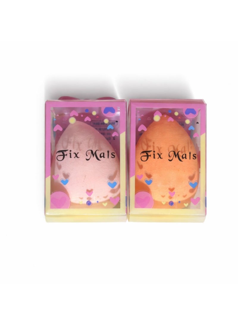 Makeup Blender  Sponge, Multi Colored 2  Pieces