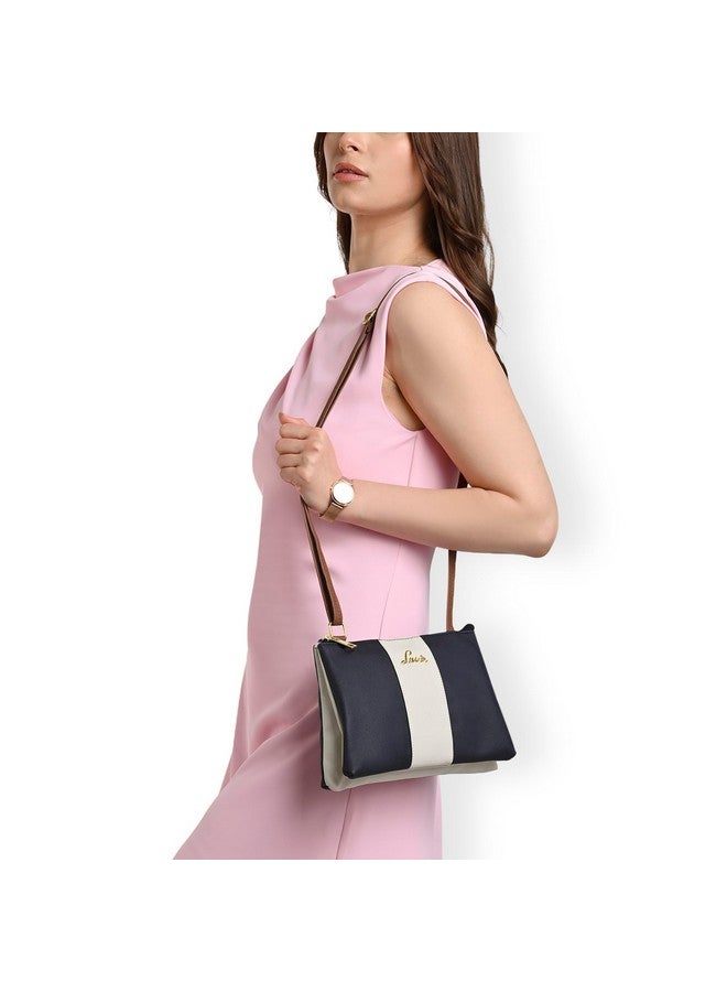 Lavie Women's Lynn 2C Colorblock Crossbody Sling Bag | Top Zip Sling Bag | Ladies Purse Handbag | Gift for Women - Image 2