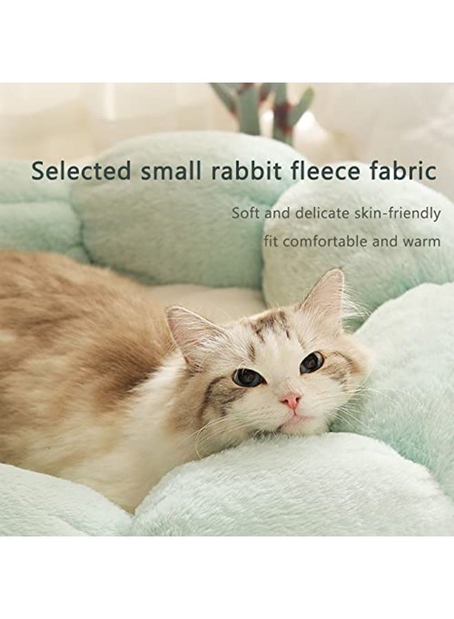 Plush Pet Bed, Cute Warm And Comfortable Sofa Pet Kennel, Thickened Non-Slip Soft Pet Bed For Dogs And Cats , Green - Image 3