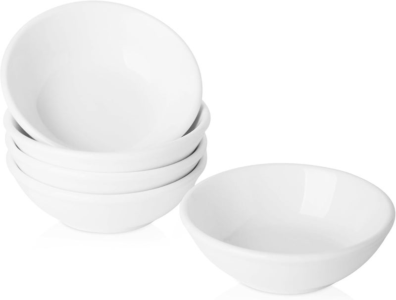 UIBFCWN 5 Pack Ceramic Dipping Bowls 3 Inch Dipping Sauce BowlsDishes12 oz Soy Sauce Dish Asian Dipping Dishes for Ketchup BBQ Side Dish Sushi Condiments Appetizer - Image 1