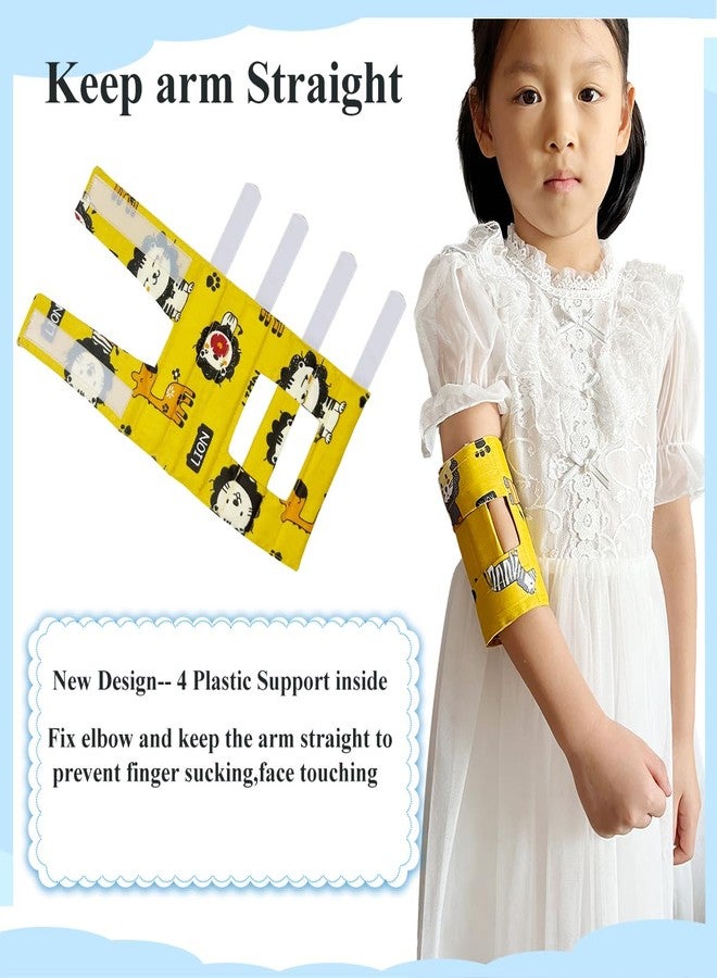 Heyshapeing Prevent Scratching Face, Thumb Sucking Habit, Pulling IV Tubes Elbow Immobilizer Splint & Arm Restraint Wrap for Babies Kids-Prevent HAND-TO-FACE habits Small - Image 3