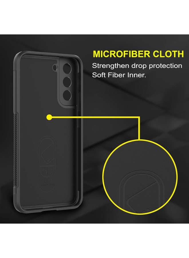 Premium Protection Back Silicone Case Compatible with Samsung Galaxy S22 Plus Magic Shield Shockproof Case with Camera Protection (Black)  - Image 4
