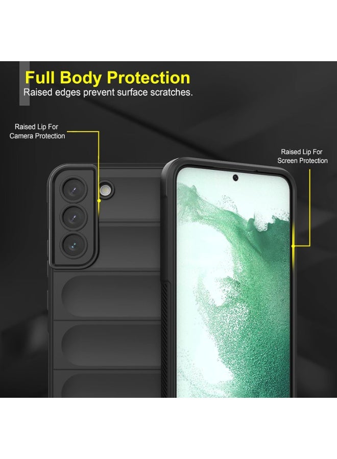 Premium Protection Back Silicone Case Compatible with Samsung Galaxy S22 Plus Magic Shield Shockproof Case with Camera Protection (Black)  - Image 5
