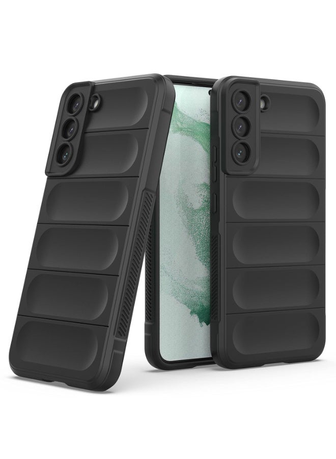 Premium Protection Back Silicone Case Compatible with Samsung Galaxy S22 Plus Magic Shield Shockproof Case with Camera Protection (Black)  - Image 1