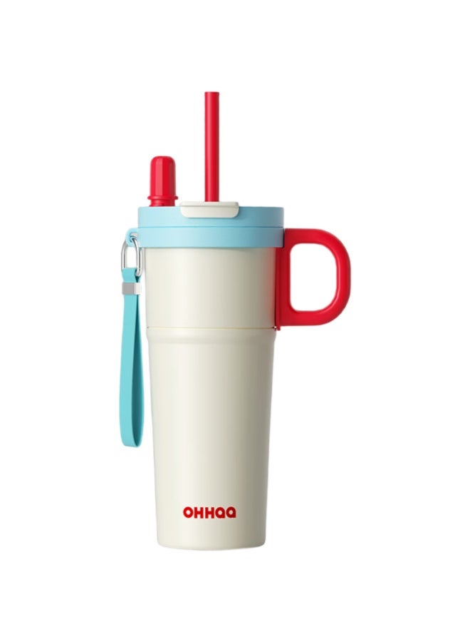 Ohhaa Insulated Tumbler 316 Stainless Steel New High-value Straw Cup Ice King Cup Car Student Mid-autumn Festival Gift Cup
