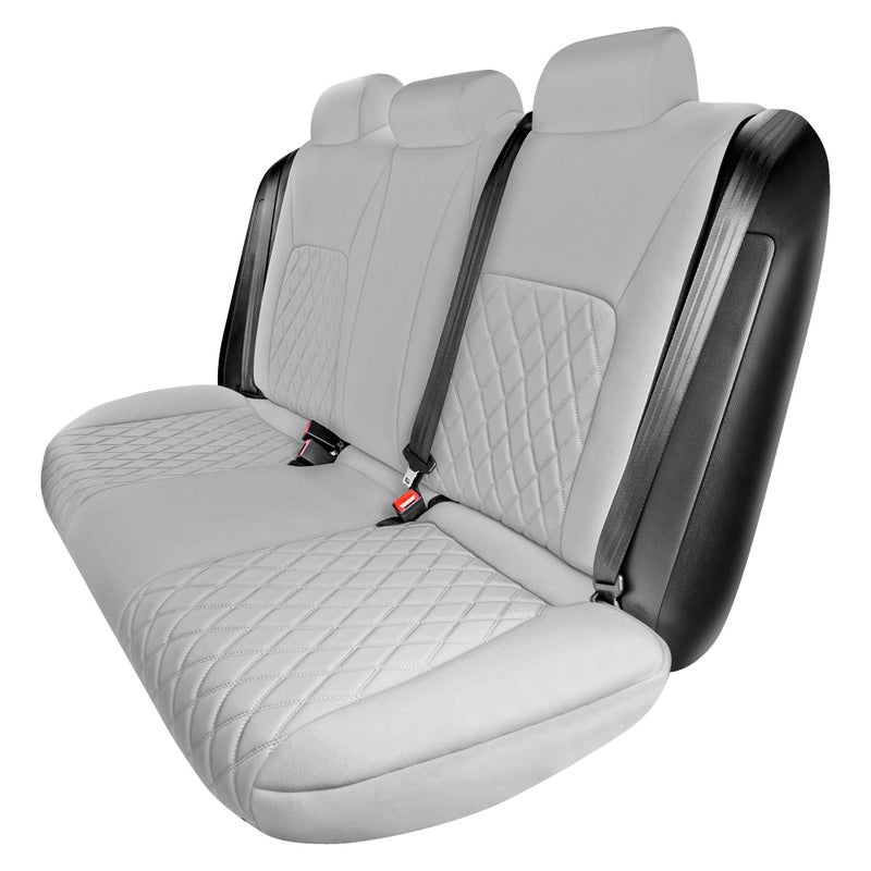 FH Group Custom Fit Car Seat Covers Specifically Made for 20162024 Honda Civic Solid Gray Rear Set Ultraflex Neoprene Waterproof Car Seat Cover Honda Seat Protector