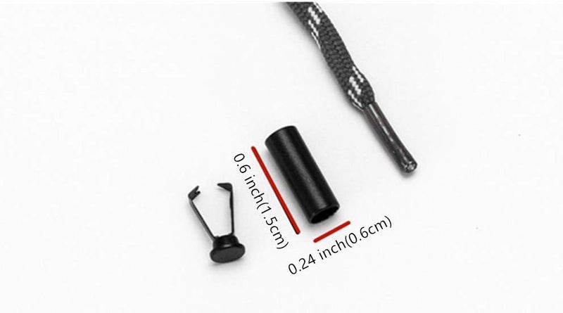 Decker DIY Metal Aglets Shoelace Cylindrical Tips Head Protector - Set of Four Easy to Install - Image 5