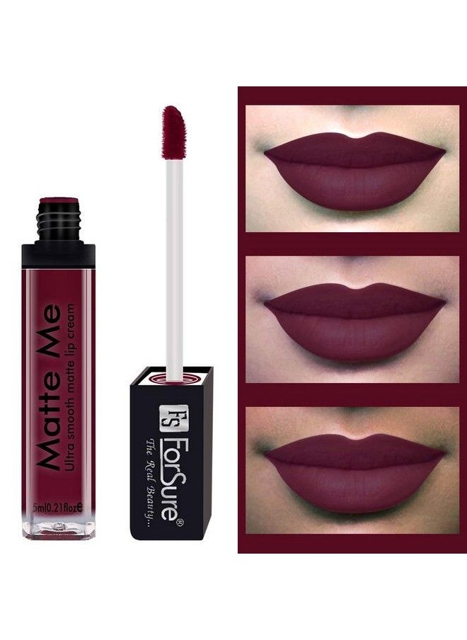 FORSURE - Matte Me Liquid Lipstick Non Transferable (Pack Of 4) (Magenta Rust Brown Ruby Red Nude) - Image 1