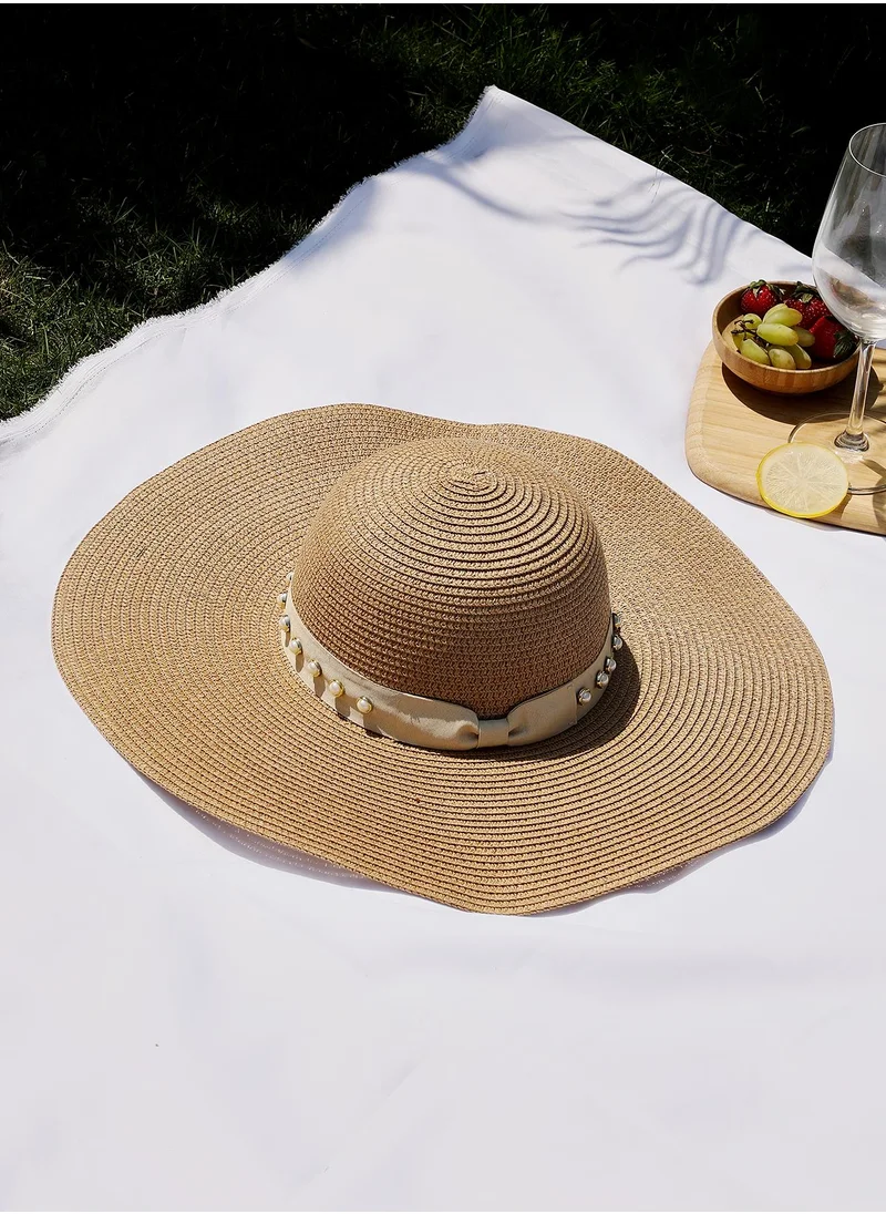 صوص هاوت Women's San-Vito Sun Hat - Tan Brown