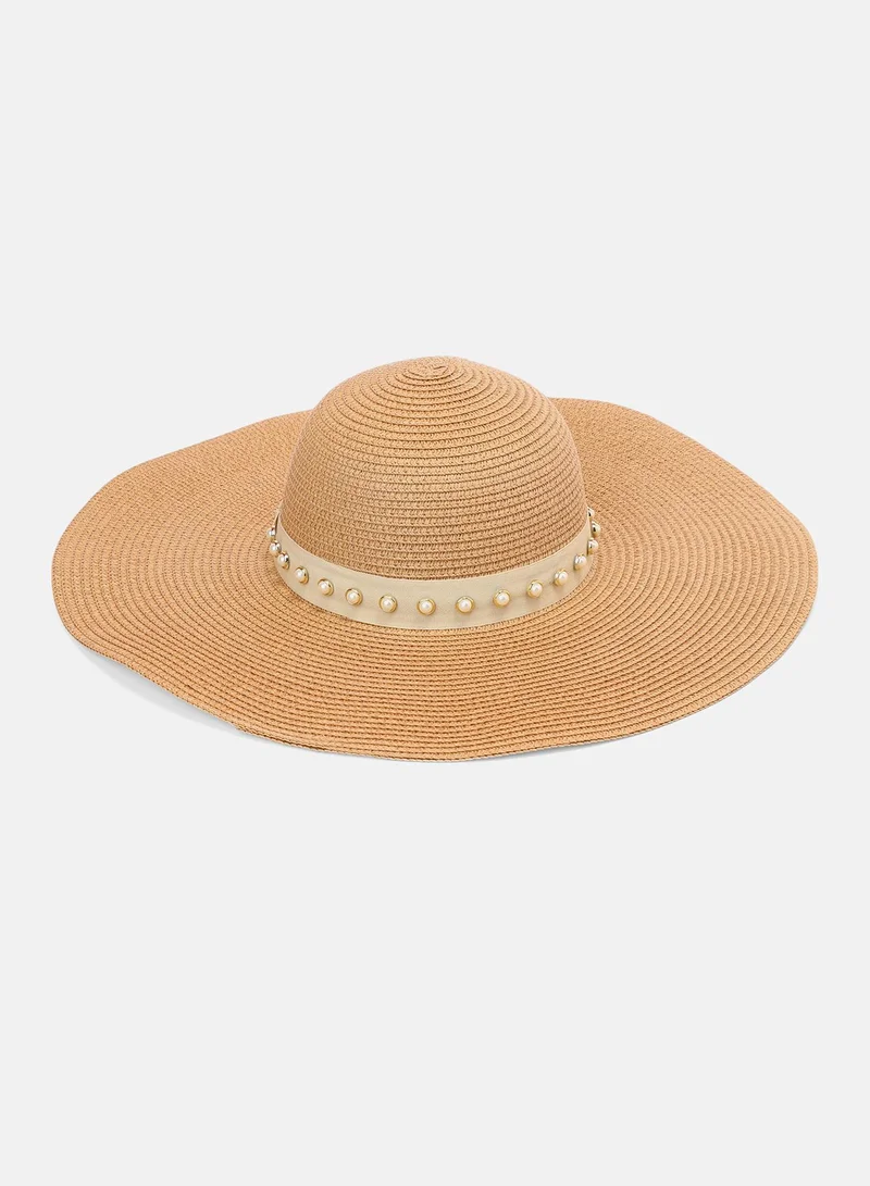 Haute Sauce Women's San-Vito Sun Hat - Tan Brown