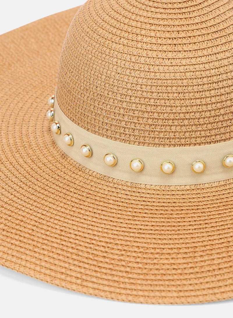 Haute Sauce Women's San-Vito Sun Hat - Tan Brown